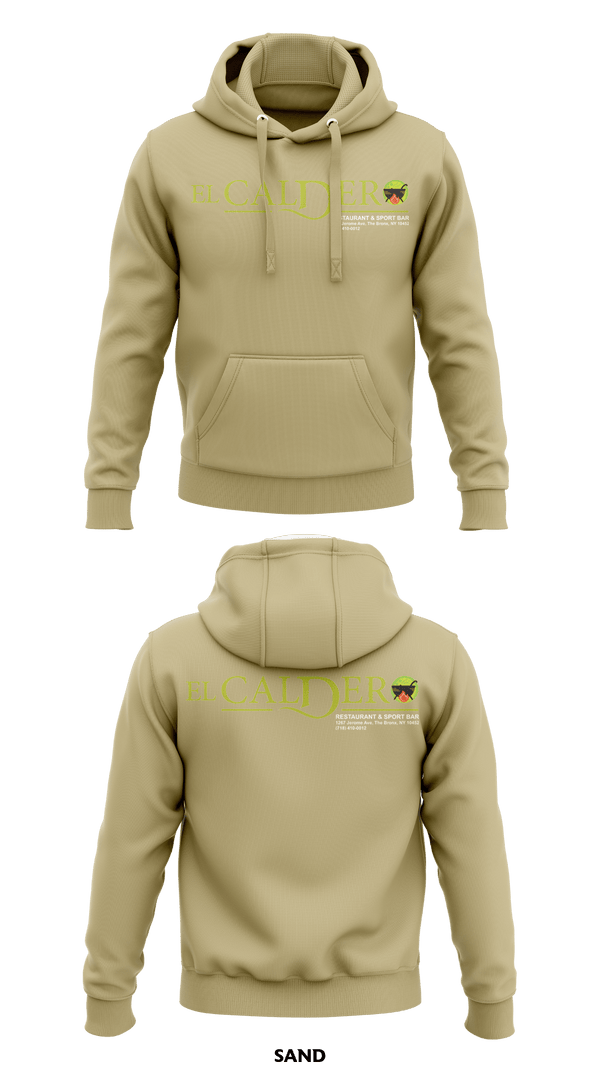 Hoodie, El Caldero Restaurant Sport Bar, , Teamtime, Team time, sublimation, custom sports apparel, team uniforms, spirit wear, spiritwear, sports uniforms, custom shirts, team store, custom team store, fundraiser sports, apparel fundraiser