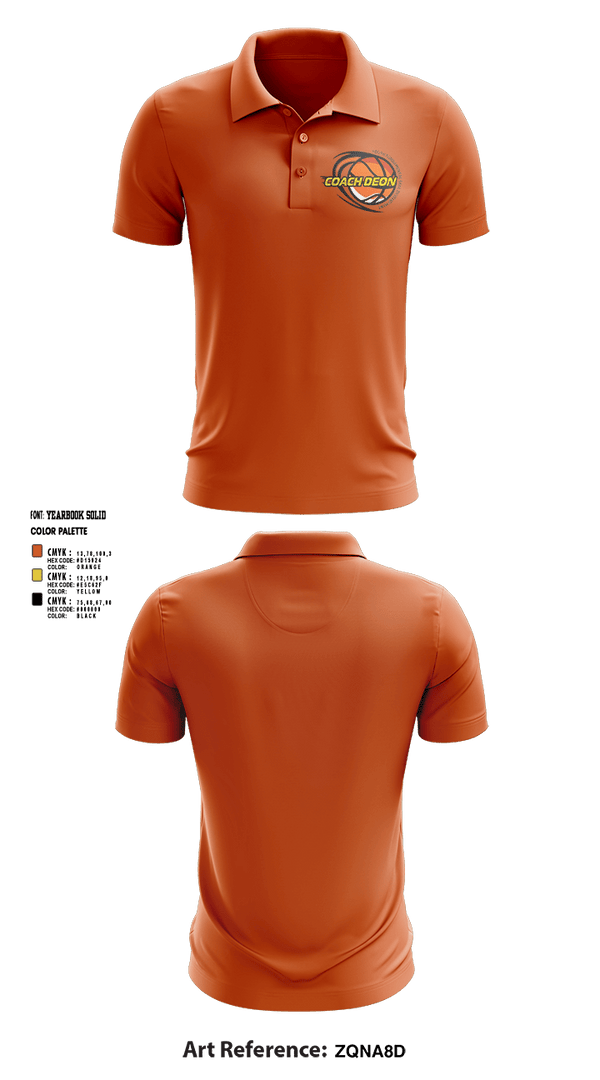 Short Sleeve Performance Polo, Coach Deon Fundamental Youth Basketball Training, Men's Basketball, Teamtime, Team time, sublimation, custom sports apparel, team uniforms, spirit wear, spiritwear, sports uniforms, custom shirts, team store, custom team store, fundraiser sports, apparel fundraiser