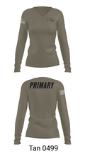 1-10ab 26071483 Women's Long Sleeve V-neck Shirt - 77