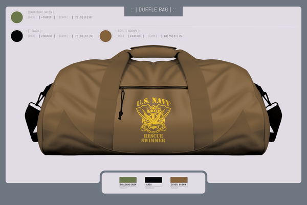 Duffle Bag, Aircrew Rescue Swimmer, , Teamtime, Team time, sublimation, custom sports apparel, team uniforms, spirit wear, spiritwear, sports uniforms, custom shirts, team store, custom team store, fundraiser sports, apparel fundraiser