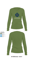 Dalton Fire Department 29083035 Women's Long Sleeve V-neck Shirt - 42