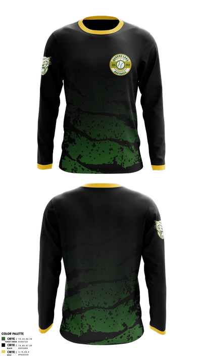 Queens Lake Panthers 90523484 Long Sleeve Performance Shirt 1