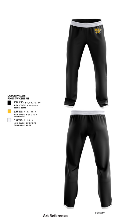Watkins Memorial High School Girls Golf 31389745 Sweatpants - 1