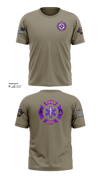 Piper High School Public Services Academy 74445509 Short Sleeve Performance Shirt - 2