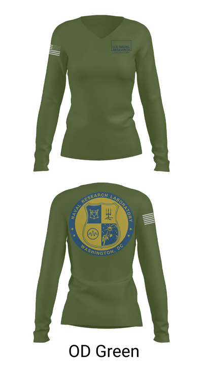 Naval Research Lab 68705363 Women's Long Sleeve V-neck Shirt - 54