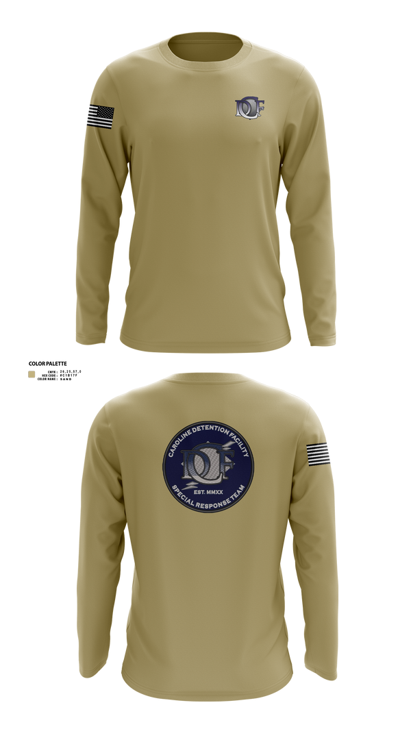 Long Sleeve Performance Shirt, Caroline Detention Facility, , Teamtime, Team time, sublimation, custom sports apparel, team uniforms, spirit wear, spiritwear, sports uniforms, custom shirts, team store, custom team store, fundraiser sports, apparel fundraiser