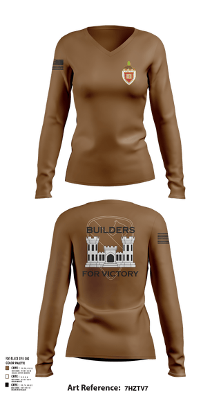 Womens Long Sleeve Vneck Shirt, 3 EN BN, , Teamtime, Team time, sublimation, custom sports apparel, team uniforms, spirit wear, spiritwear, sports uniforms, custom shirts, team store, custom team store, fundraiser sports, apparel fundraiser