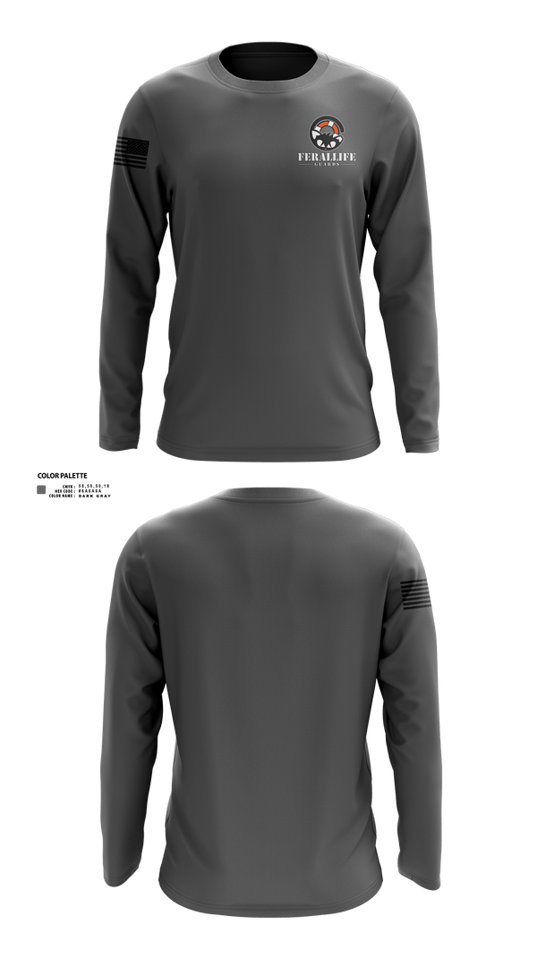 Long Sleeve Performance Shirt, Ferallife Guards, , Teamtime, Team time, sublimation, custom sports apparel, team uniforms, spirit wear, spiritwear, sports uniforms, custom shirts, team store, custom team store, fundraiser sports, apparel fundraiser