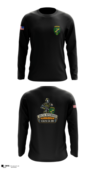 Long Sleeve Performance Shirt, D Co 436th CA BN, , Teamtime, Team time, sublimation, custom sports apparel, team uniforms, spirit wear, spiritwear, sports uniforms, custom shirts, team store, custom team store, fundraiser sports, apparel fundraiser