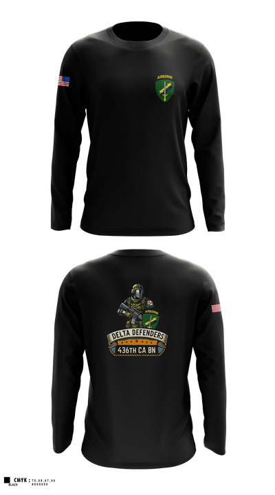 D Co 436th CA BN 62553628 Long Sleeve Performance Shirt 2