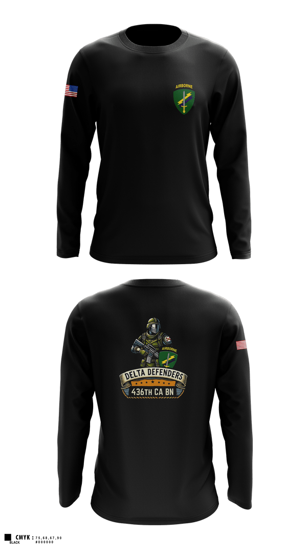 Long Sleeve Performance Shirt, D Co 436th CA BN, , Teamtime, Team time, sublimation, custom sports apparel, team uniforms, spirit wear, spiritwear, sports uniforms, custom shirts, team store, custom team store, fundraiser sports, apparel fundraiser