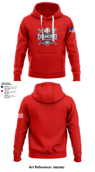 Hoodie, Alabama Dixie Youth Baseball, Baseball, Teamtime, Team time, sublimation, custom sports apparel, team uniforms, spirit wear, spiritwear, sports uniforms, custom shirts, team store, custom team store, fundraiser sports, apparel fundraiser