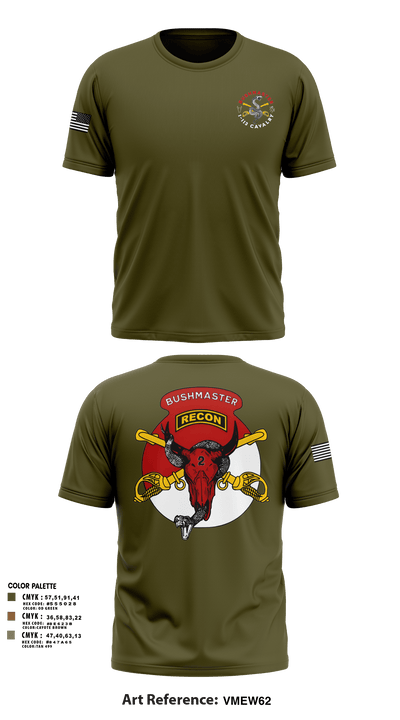 1-113 Calvary Old School Cotton Feel Shirt - 4