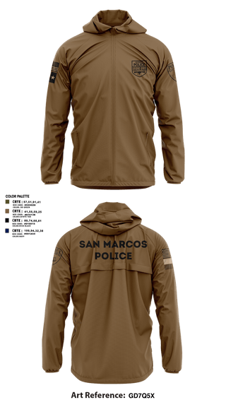 Windbreaker, San Marcos Police Drone Unit, Police, Teamtime, Team time, sublimation, custom sports apparel, team uniforms, spirit wear, spiritwear, sports uniforms, custom shirts, team store, custom team store, fundraiser sports, apparel fundraiser