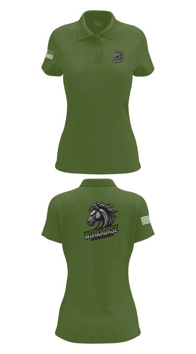 224th MI 54422647 Women's Short Sleeve Performance Polo  - 55
