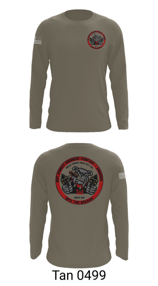 Long Sleeve Performance Shirt, 41st CEC-A, Army, Teamtime, Team time, sublimation, custom sports apparel, team uniforms, spirit wear, spiritwear, sports uniforms, custom shirts, team store, custom team store, fundraiser sports, apparel fundraiser