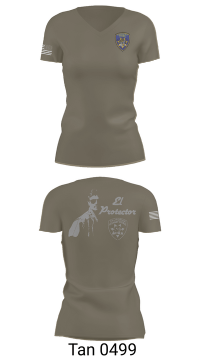 California Highway Patrol 18919595 Women's Short Sleeve V-neck Shirt - 65