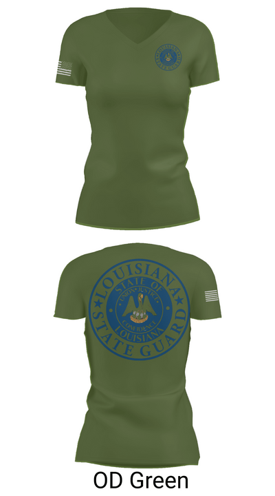 1st Area Command 9228914 Women's Short Sleeve V-neck Shirt - 46