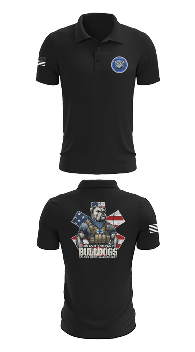 Bravo Company Bulldogs 26926733 Short Sleeve Performance Polo - 27