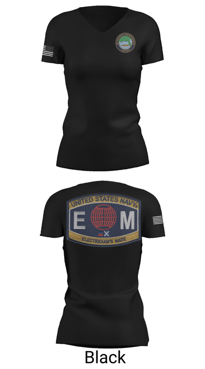 Outside Electrical 60730748 Women's Short Sleeve V-neck Shirt - 27