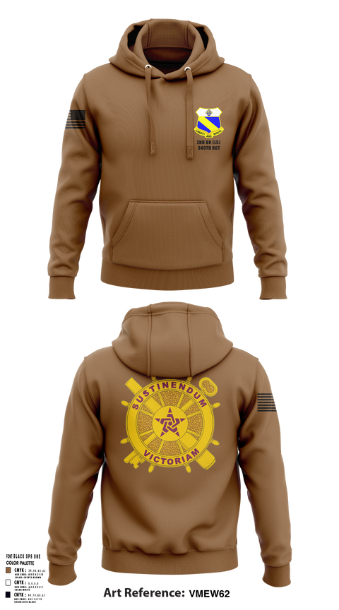 Hoodie, 2nd BN (LS) 349th RGT, , Teamtime, Team time, sublimation, custom sports apparel, team uniforms, spirit wear, spiritwear, sports uniforms, custom shirts, team store, custom team store, fundraiser sports, apparel fundraiser