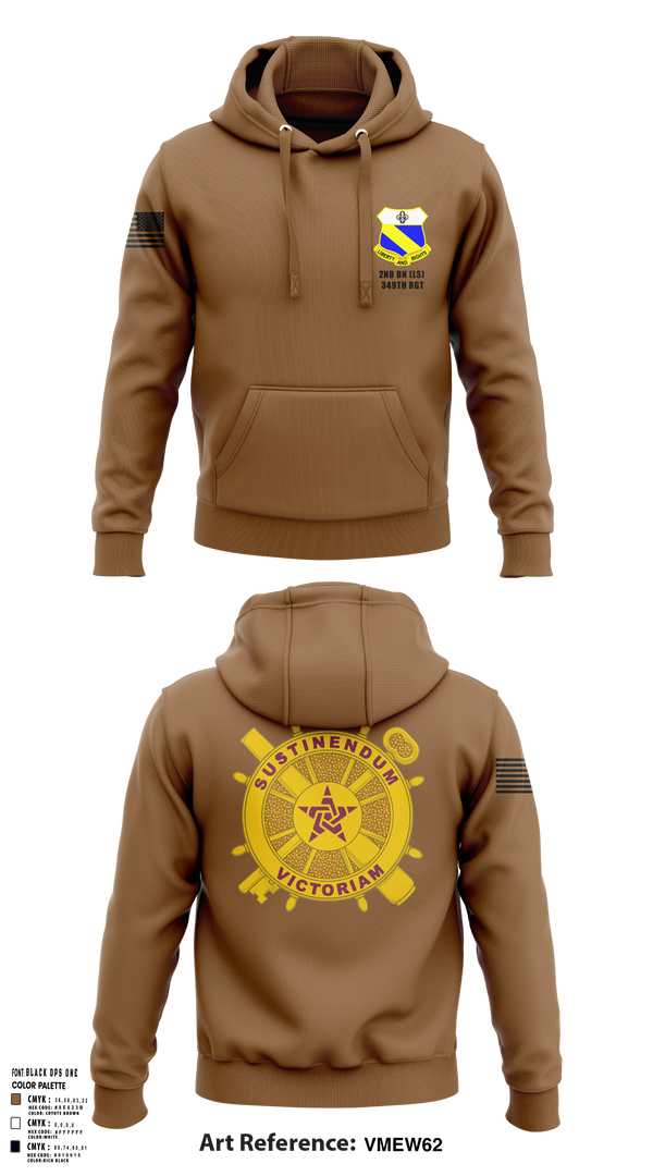 Hoodie, 2nd BN (LS) 349th RGT, , Teamtime, Team time, sublimation, custom sports apparel, team uniforms, spirit wear, spiritwear, sports uniforms, custom shirts, team store, custom team store, fundraiser sports, apparel fundraiser