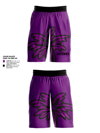 Gateway Elite Warriors 95504616 Mens Basketball Shorts 1