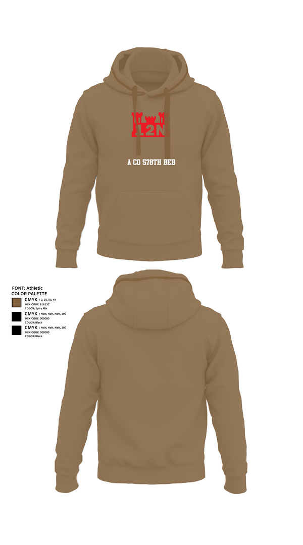 Hoodie, A co 578th BEB, , Teamtime, Team time, sublimation, custom sports apparel, team uniforms, spirit wear, spiritwear, sports uniforms, custom shirts, team store, custom team store, fundraiser sports, apparel fundraiser