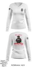328th MP Co. 60323681 Women's Long Sleeve V-neck Shirt - 2