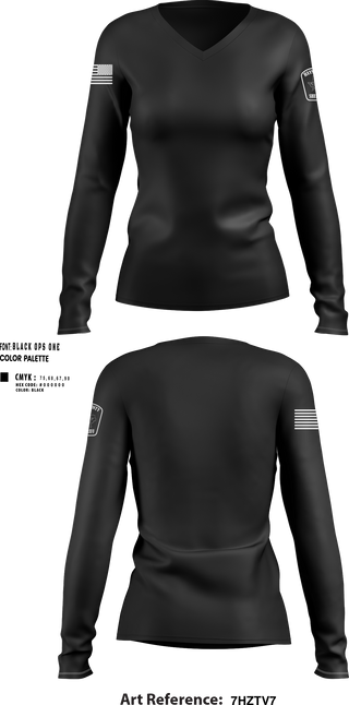 Womens Long Sleeve Vneck Shirt, Hays County Sheriff’s Office, , Teamtime, Team time, sublimation, custom sports apparel, team uniforms, spirit wear, spiritwear, sports uniforms, custom shirts, team store, custom team store, fundraiser sports, apparel fundraiser