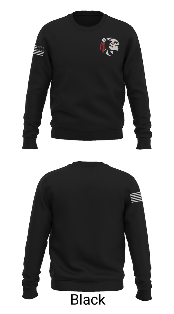 Crew Neck Sweatshirt, EPC Warriors Tennis, Tennis, Teamtime, Team time, sublimation, custom sports apparel, team uniforms, spirit wear, spiritwear, sports uniforms, custom shirts, team store, custom team store, fundraiser sports, apparel fundraiser