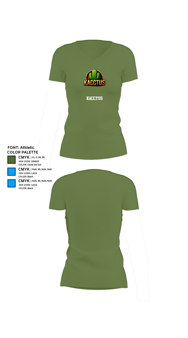 Womens Short Sleeve Vneck Shirt, Kacctus, E-Sports, Teamtime, Team time, sublimation, custom sports apparel, team uniforms, spirit wear, spiritwear, sports uniforms, custom shirts, team store, custom team store, fundraiser sports, apparel fundraiser