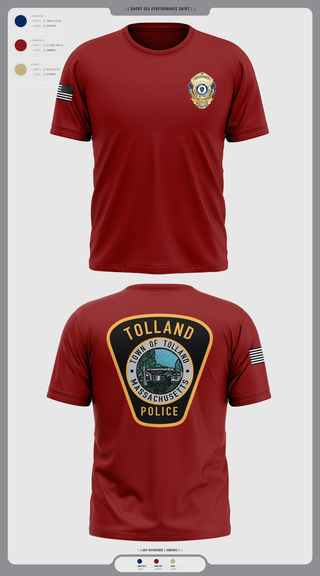 Old School Cotton Feel Shirt, Tolland Police Department, , Teamtime, Team time, sublimation, custom sports apparel, team uniforms, spirit wear, spiritwear, sports uniforms, custom shirts, team store, custom team store, fundraiser sports, apparel fundraiser