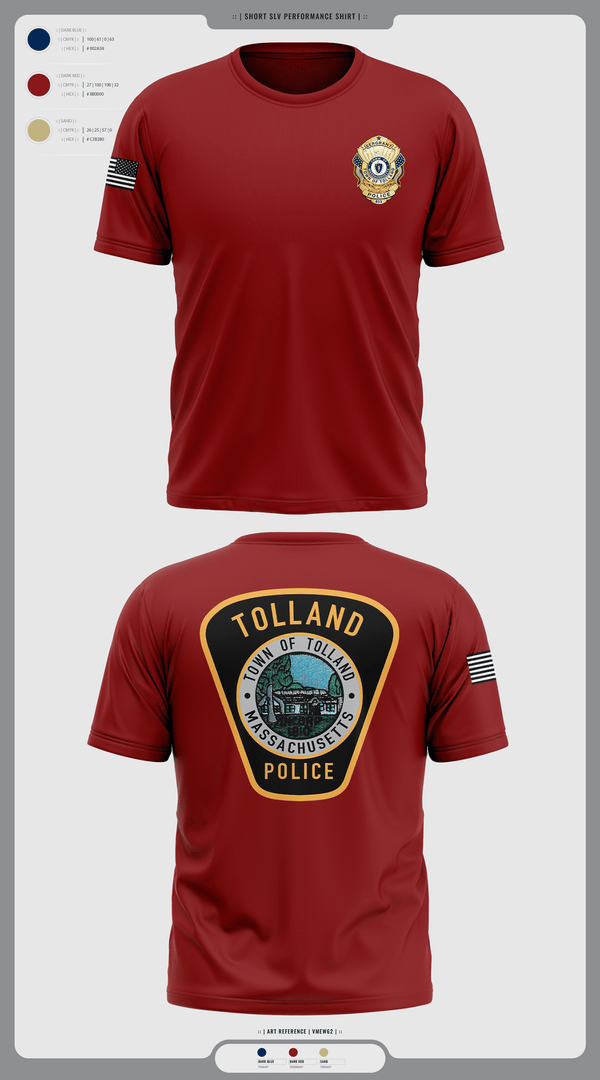 Old School Cotton Feel Shirt, Tolland Police Department, , Teamtime, Team time, sublimation, custom sports apparel, team uniforms, spirit wear, spiritwear, sports uniforms, custom shirts, team store, custom team store, fundraiser sports, apparel fundraiser