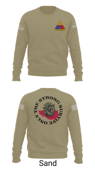 Crew Neck Sweatshirt, 261st BSC CAVEMAN PLT, , Teamtime, Team time, sublimation, custom sports apparel, team uniforms, spirit wear, spiritwear, sports uniforms, custom shirts, team store, custom team store, fundraiser sports, apparel fundraiser