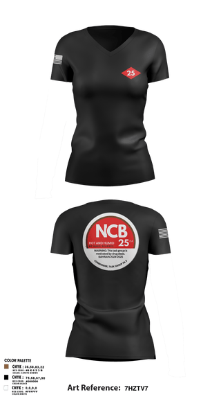 Womens Short Sleeve Vneck Shirt, NMCB 25 CTG 56.2, Navy, Teamtime, Team time, sublimation, custom sports apparel, team uniforms, spirit wear, spiritwear, sports uniforms, custom shirts, team store, custom team store, fundraiser sports, apparel fundraiser
