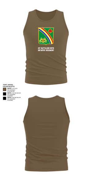 Tank Top, 1st Battalion 69th Infantry Regiment, Army, Teamtime, Team time, sublimation, custom sports apparel, team uniforms, spirit wear, spiritwear, sports uniforms, custom shirts, team store, custom team store, fundraiser sports, apparel fundraiser