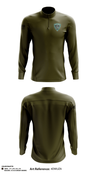 Quarter Zip Jacket, Spokane Regional Air Support Unit, Police, Teamtime, Team time, sublimation, custom sports apparel, team uniforms, spirit wear, spiritwear, sports uniforms, custom shirts, team store, custom team store, fundraiser sports, apparel fundraiser