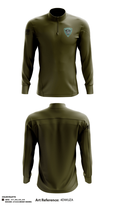 Spokane Regional Air Support Unit 73672430 Quarter Zip Jacket - 3
