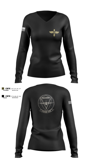 Womens Long Sleeve Vneck Shirt, VMGR-352, , Teamtime, Team time, sublimation, custom sports apparel, team uniforms, spirit wear, spiritwear, sports uniforms, custom shirts, team store, custom team store, fundraiser sports, apparel fundraiser