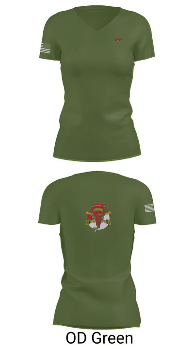1/113 CAV B-Troop 83945490 Women's Short Sleeve V-neck Shirt - 48