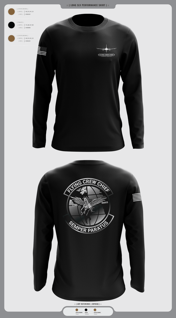Long Sleeve Performance Shirt, FLYING CREW CHIEFS, , Teamtime, Team time, sublimation, custom sports apparel, team uniforms, spirit wear, spiritwear, sports uniforms, custom shirts, team store, custom team store, fundraiser sports, apparel fundraiser