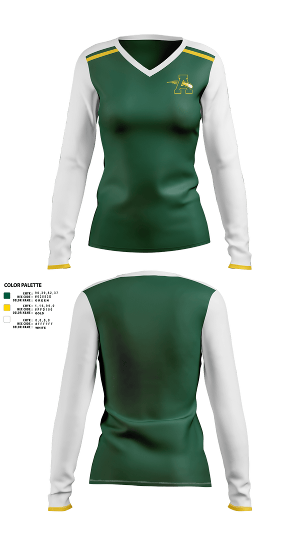 Womens Long Sleeve Vneck Shirt, Amherst Steele Comets Girls Tennis, Tennis, Teamtime, Team time, sublimation, custom sports apparel, team uniforms, spirit wear, spiritwear, sports uniforms, custom shirts, team store, custom team store, fundraiser sports, apparel fundraiser