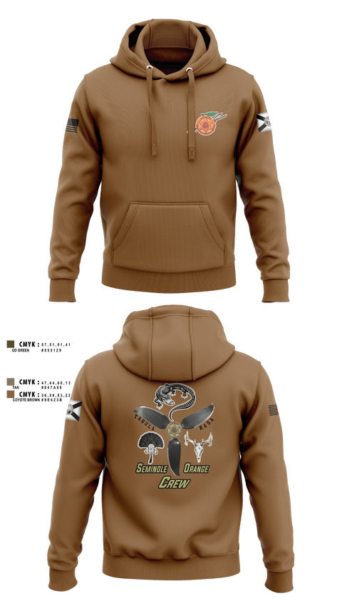 Hoodie, Seminole / Orange Crew, , Teamtime, Team time, sublimation, custom sports apparel, team uniforms, spirit wear, spiritwear, sports uniforms, custom shirts, team store, custom team store, fundraiser sports, apparel fundraiser