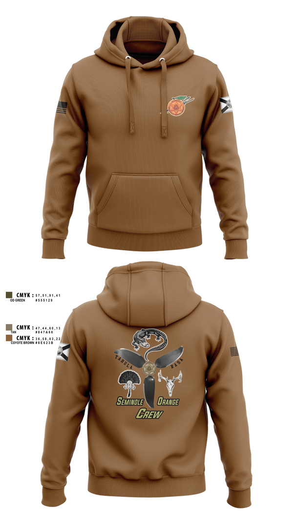 Hoodie, Seminole / Orange Crew, , Teamtime, Team time, sublimation, custom sports apparel, team uniforms, spirit wear, spiritwear, sports uniforms, custom shirts, team store, custom team store, fundraiser sports, apparel fundraiser