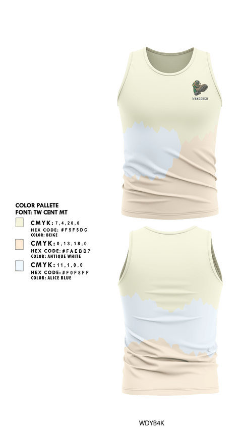 Tank Top, Wanderer, Cross Country, Teamtime, Team time, sublimation, custom sports apparel, team uniforms, spirit wear, spiritwear, sports uniforms, custom shirts, team store, custom team store, fundraiser sports, apparel fundraiser