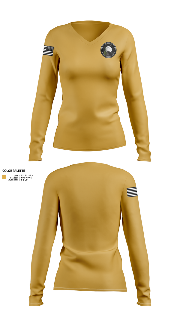 Womens Long Sleeve Vneck Shirt, GE IOC/RIT, , Teamtime, Team time, sublimation, custom sports apparel, team uniforms, spirit wear, spiritwear, sports uniforms, custom shirts, team store, custom team store, fundraiser sports, apparel fundraiser