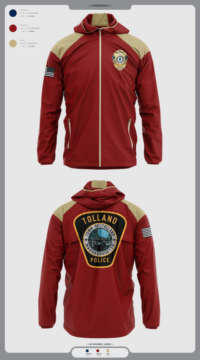 Tolland Police Department 15445764 Windbreaker - 3