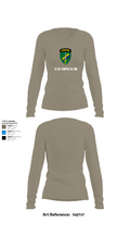 D Co 436th CA BN 62553628 Women's Long Sleeve V-neck Shirt - 62