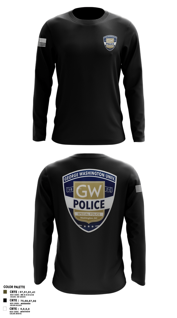 Long Sleeve Performance Shirt, GWPD, , Teamtime, Team time, sublimation, custom sports apparel, team uniforms, spirit wear, spiritwear, sports uniforms, custom shirts, team store, custom team store, fundraiser sports, apparel fundraiser